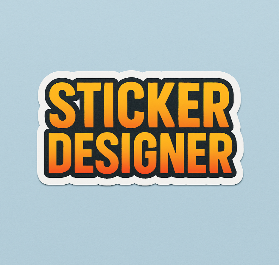 Custom Stickers - White