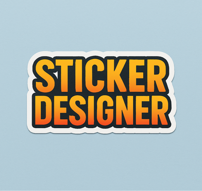 Custom Stickers - White