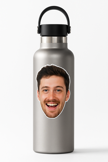 Custom Face Cut-Out Stickers – Pet, Mate, or Your Own Mug!