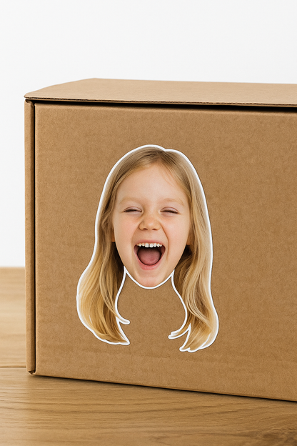 Custom Face Cut-Out Stickers – Pet, Mate, or Your Own Mug!