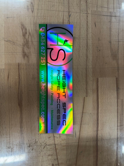 Custom Holographic Stickers – Shine Like a Legend