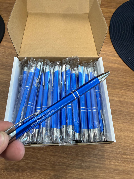 Custom Laser Engraved Pens – Personalised Logo & Text