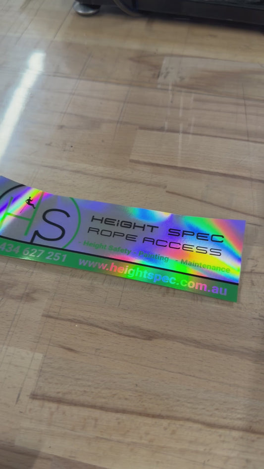Custom Holographic Stickers – Shine Like a Legend