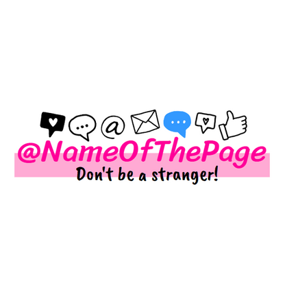 Custom Social Media Stickers – Tag, Follow & Find Ya!