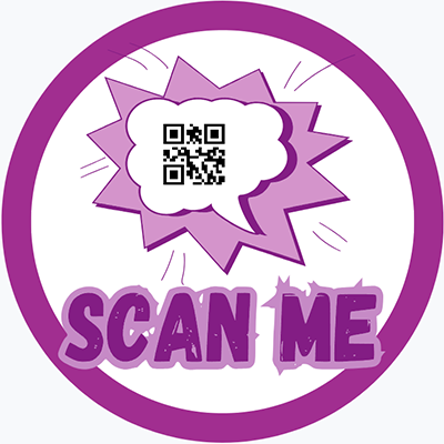Custom QR Code Stickers – Tap, Scan & Stand Out!
