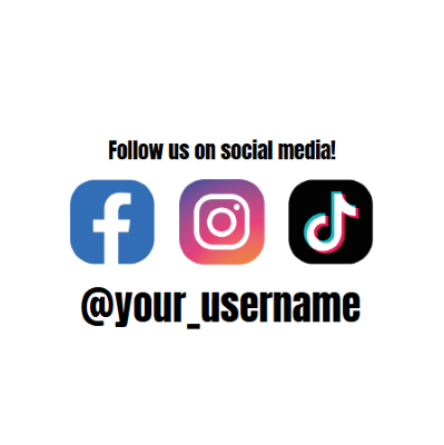 Custom Social Media Stickers – Tag, Follow & Find Ya!