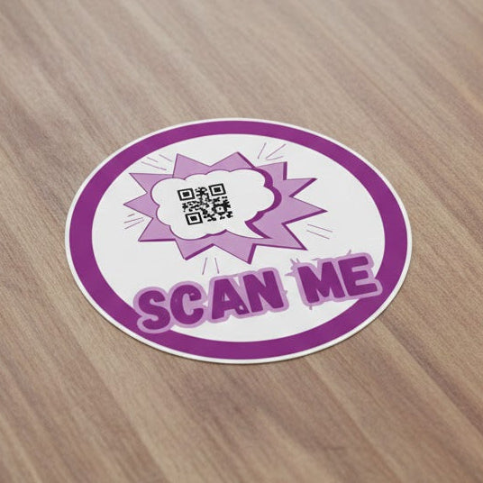 Custom QR Code Stickers – Tap, Scan & Stand Out!