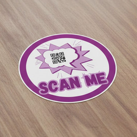 Custom QR Code Stickers – Tap, Scan & Stand Out!